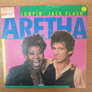Aretha Franklin ‎– Jumpin' Jack Flash - Vinyl 7" Record - Very-Good+ Quality (VG+) - C-Plan Audio