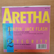 Aretha Franklin ‎– Jumpin' Jack Flash - Vinyl 7" Record - Very-Good+ Quality (VG+) - C-Plan Audio