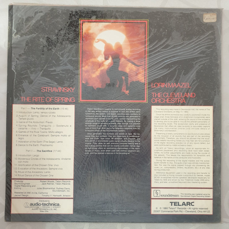 Stravinsky / Lorin Maazel / The Cleveland Orchestra ‎– The Rite Of Spring -  Vinyl LP Record - Very-Good+ Quality (VG+) - C-Plan Audio