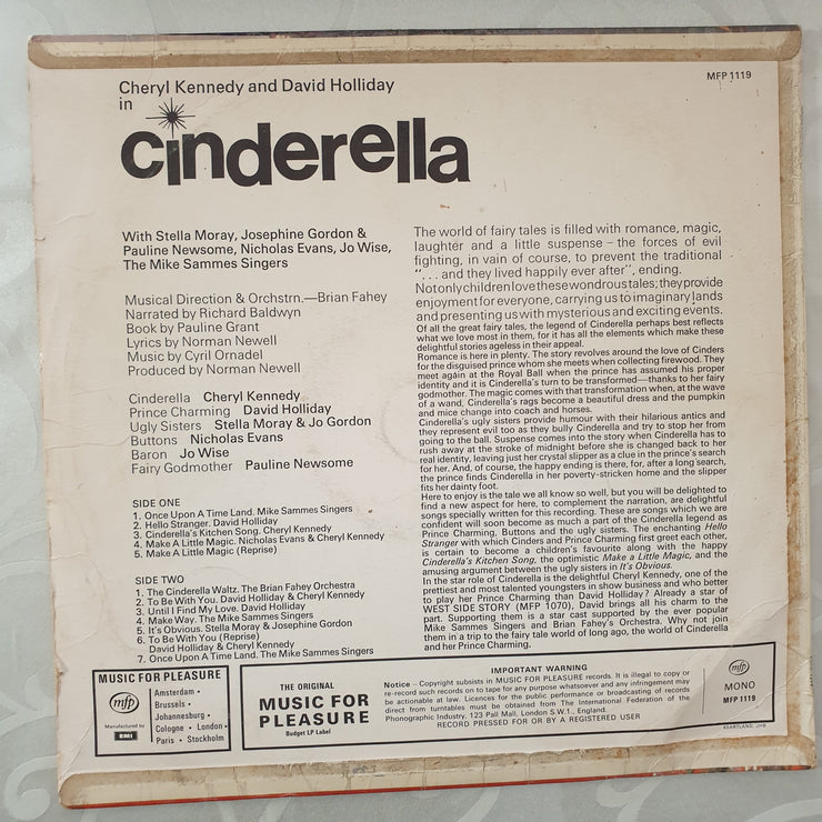 Cinderella -Kenedy & Holilday - Vinyl LP Record - Very-Good Quality (VG) - C-Plan Audio