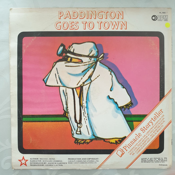 Paddington Goes to Town - by Michael Bond - Vinyl LP Record - Very-Good Quality (VG) - C-Plan Audio