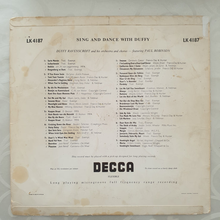 Sing and Dance with Duffy - Vinyl LP Record - Fair Quality (F) - C-Plan Audio