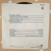 Elton John ‎– I Guess That's Why They Call It The Blues - Vinyl 7" Record - Very-Good+ Quality (VG+) - C-Plan Audio