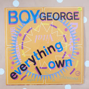 Boy George ‎– Everything I Own - Vinyl 7" Record - Very-Good+ Quality (VG+) - C-Plan Audio