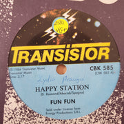 Fun Fun ‎– Happy Station - Vinyl 7" Record - Very-Good+ Quality (VG+) - C-Plan Audio