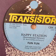 Fun Fun ‎– Happy Station - Vinyl 7" Record - Very-Good+ Quality (VG+) - C-Plan Audio