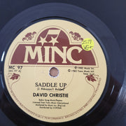 David Christie - Saddle Up - Vinyl 7" Record - Very-Good+ Quality (VG+) - C-Plan Audio
