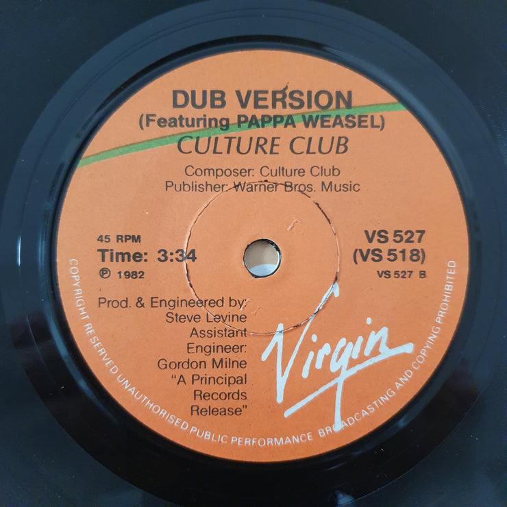 Culture Club ‎– Do You Really Want To Hurt Me - Vinyl 7" Record - Very-Good Quality (VG) - C-Plan Audio