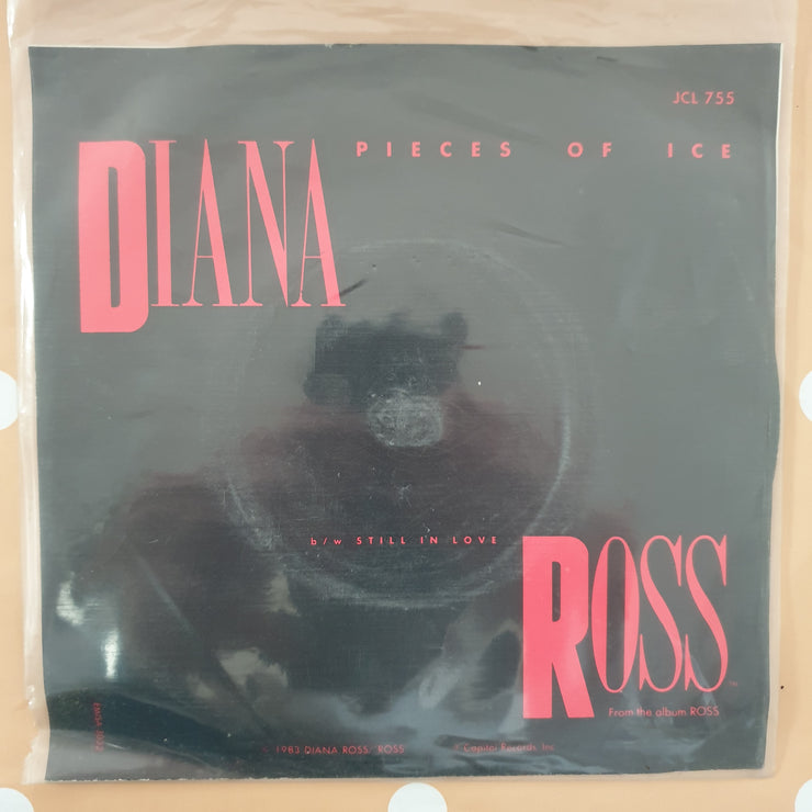 Diana Ross ‎– Pieces Of Ice - Vinyl 7" Record - Very-Good+ Quality (VG+) - C-Plan Audio