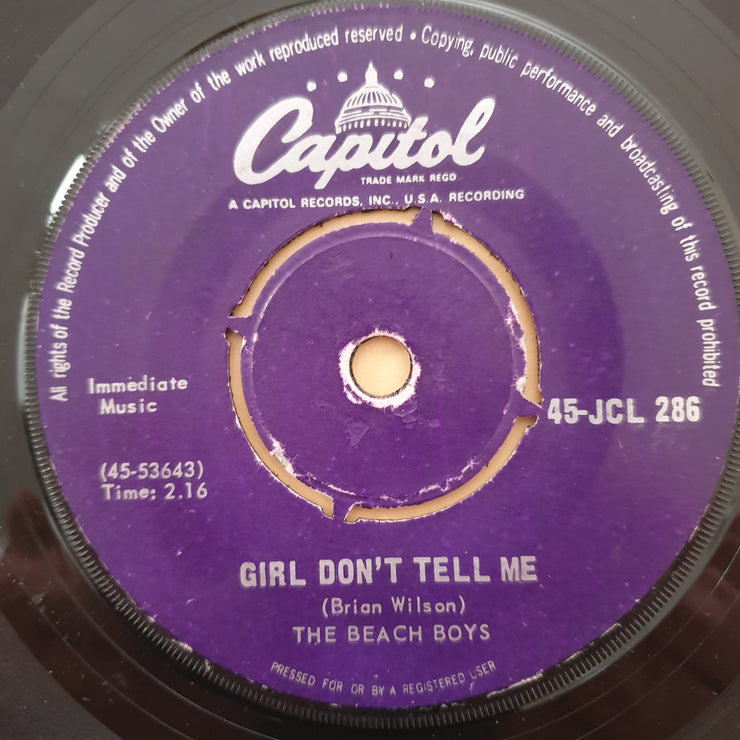 The Beach Boys ‎– Barbara Ann - Vinyl 7" Record - Good Quality (G) - C-Plan Audio
