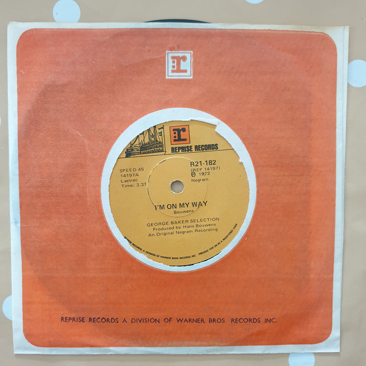 George Baker Selection ‎– I'm On My Way - Vinyl 7" Record - Very-Good+ Quality (VG+) - C-Plan Audio