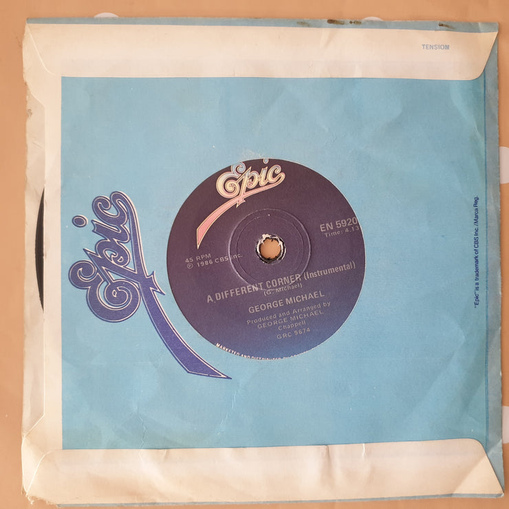 George Michael ‎– A Different Corner - Vinyl 7" Record - Very-Good- Quality (VG-) - C-Plan Audio