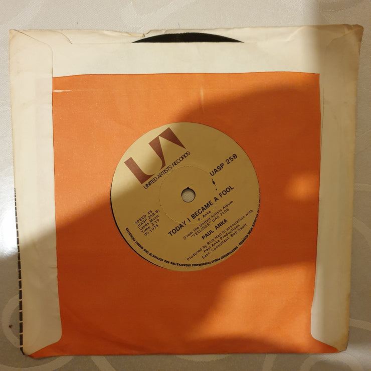 Paul Anka ‎– (I Believe) There's Nothing Stronger Than Our Love - Vinyl 7" Record - Very-Good+ Quality (VG+) - C-Plan Audio