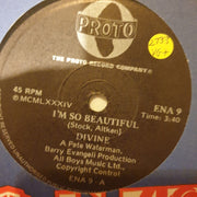 Divine ‎– I'm So Beautiful - Vinyl 7" Record - Very-Good+ Quality (VG+) - C-Plan Audio