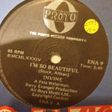Divine ‎– I'm So Beautiful - Vinyl 7" Record - Very-Good+ Quality (VG+) - C-Plan Audio