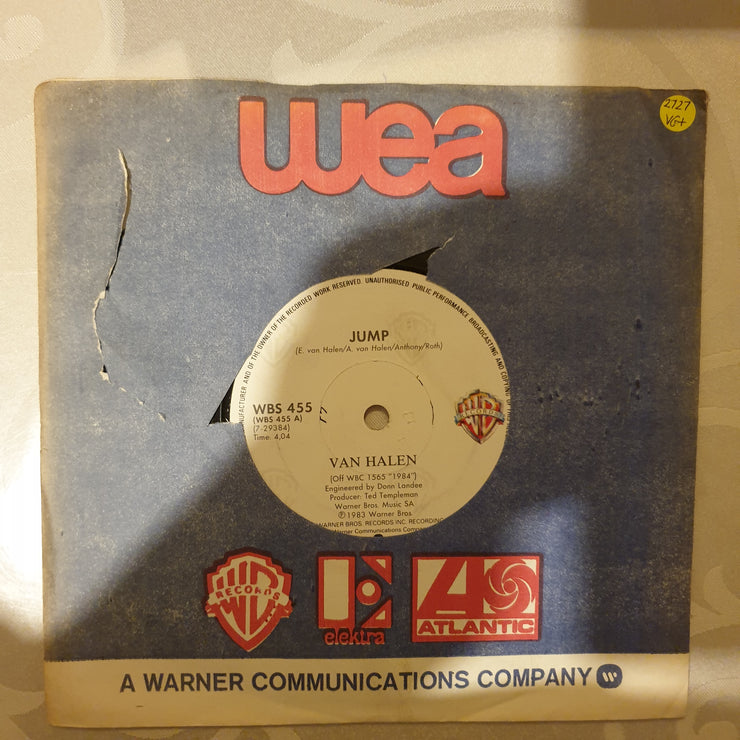 Van Halen ‎– Jump - Vinyl 7" Record - Very-Good+ Quality (VG+) - C-Plan Audio