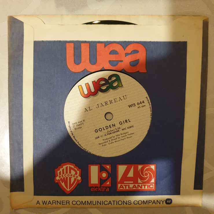 Al Jarreau ‎– Moonlighting (Theme) - Vinyl 7" Record - Very-Good+ Quality (VG+) - C-Plan Audio