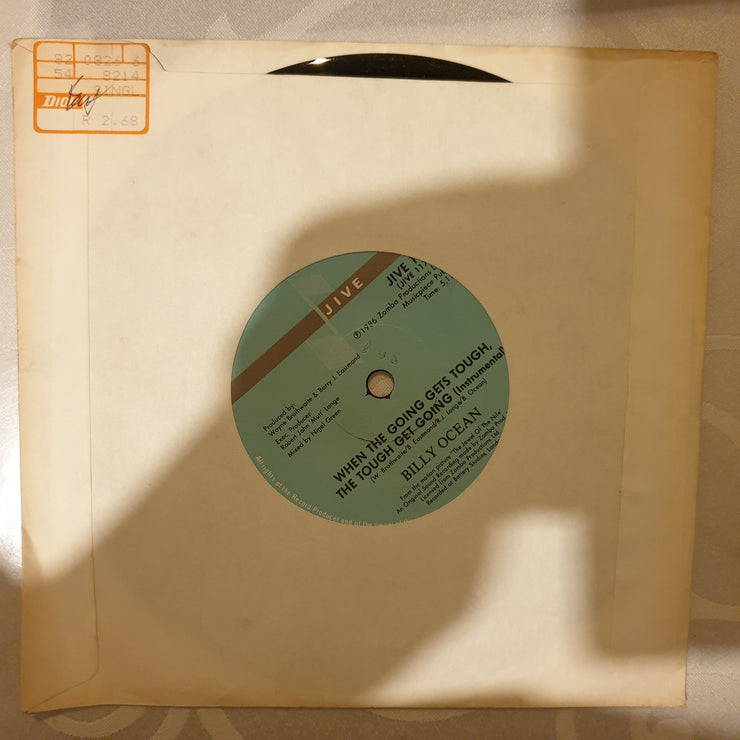 Billy Ocean ‎– When The Going Gets Tough, The Tough Get Going - Vinyl 7" Record - Very-Good+ Quality (VG+) - C-Plan Audio