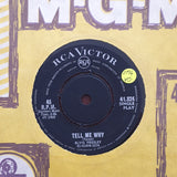 Elvis Presley With The Jordanaires ‎– Tell Me Why / Puppet On A String - Vinyl 7" Record - Very-Good Quality (VG) - C-Plan Audio