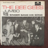 The Bee Gees ‎– Jumbo / The Singer Sang His Song - Vinyl 7" Record - Very-Good+ Quality (VG+) - C-Plan Audio