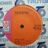 Shirley Bassey ‎– Something - Vinyl 7" Record - Very-Good Quality (VG) - C-Plan Audio