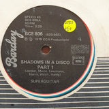 Superguitar ‎– Shadows In A Disco - Vinyl 7" Record - Very-Good+ Quality (VG+) - C-Plan Audio