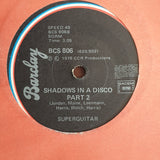 Superguitar ‎– Shadows In A Disco - Vinyl 7" Record - Very-Good+ Quality (VG+) - C-Plan Audio