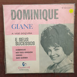 Giane ‎– Dominique / Quero / Não Sou Ninguém / Sem Querer - Vinyl 7" Record - Very-Good+ Quality (VG+) - C-Plan Audio