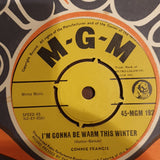 Connie Francis ‎– I'm Gonna' Be Warm This Winter - Vinyl 7" Record - Very-Good+ Quality (VG+) - C-Plan Audio