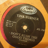 Tina Turner ‎– What's Love Got To Do With It - Vinyl 7" Record - Very-Good- Quality (VG-) - C-Plan Audio