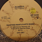 Manfred Mann's Earth Band ‎– Runner -  Vinyl 7" Record - Very-Good+ Quality (VG+) - C-Plan Audio