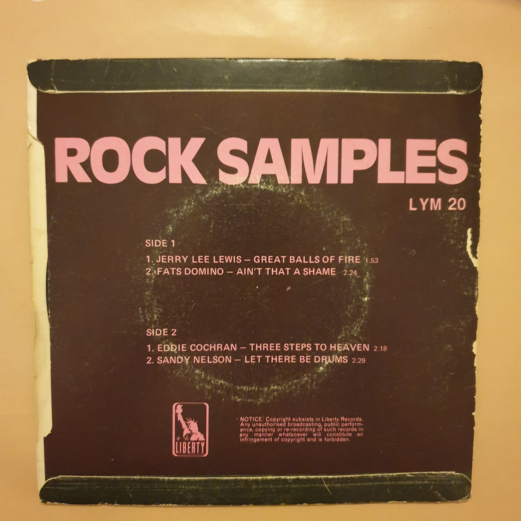 Rock Samples - Maxi Rock Single  - Vinyl 7" Record - Very-Good- Quality (VG-) - C-Plan Audio