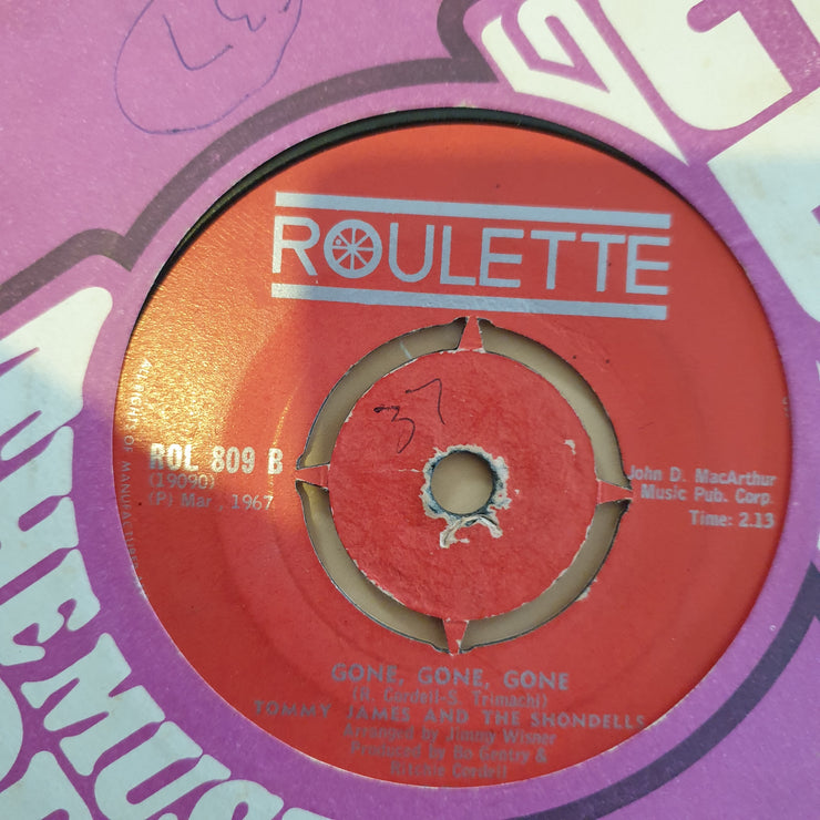 Tommy James And The Shondells ‎– I Think We're Alone Now - Vinyl 7" Record - Good+ Quality (G+) - C-Plan Audio