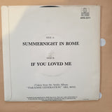 Audrey Landers ‎– Summernight In Rome -  Vinyl 7" Record - Very-Good+ Quality (VG+) - C-Plan Audio
