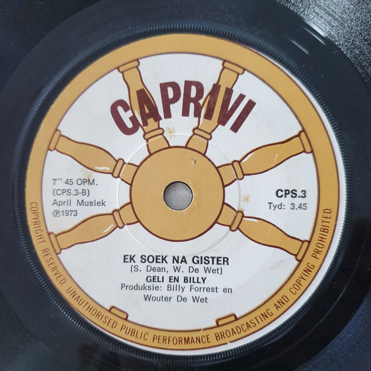 Billy Forrest - Liefde is my Nooi se Naam - Vinyl 7" Record - Good+ Quality (G+) - C-Plan Audio