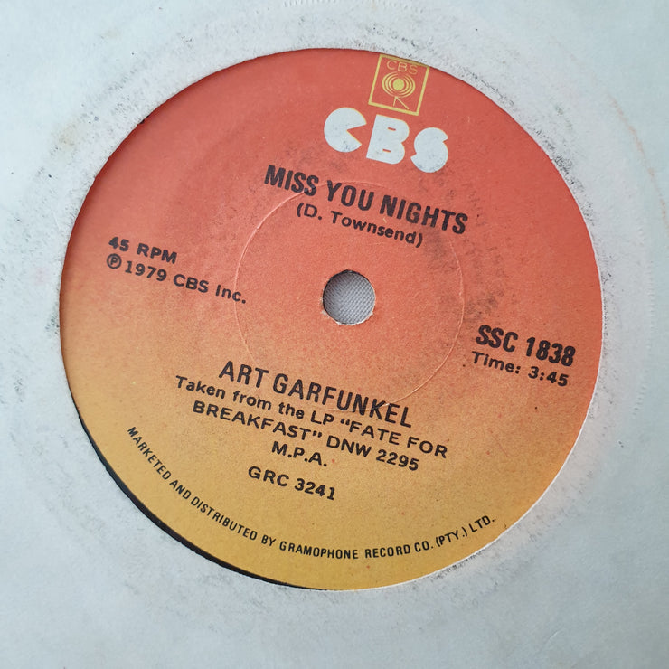 Art Garfunkel ‎– Bright Eyes - Vinyl 7" Record - Very-Good+ Quality (VG+) - C-Plan Audio