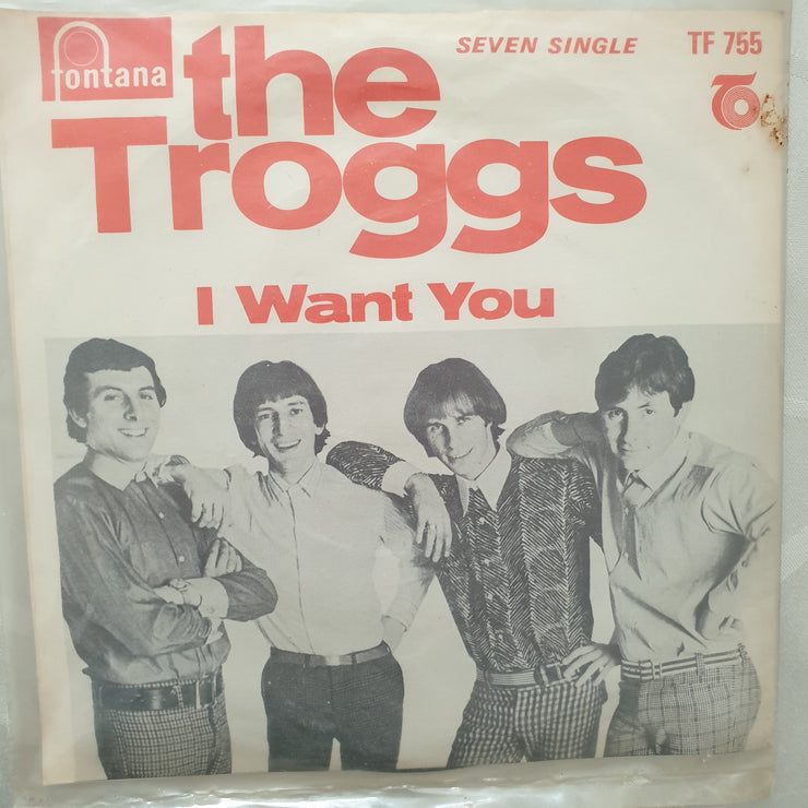 The Troggs ‎– With A Girl Like You - Vinyl 7" Record - Very-Good- Quality (VG-) - C-Plan Audio