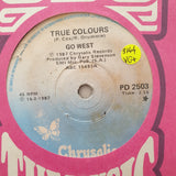 Go West ‎– True Colours - Vinyl 7" Record - Very-Good+ Quality (VG+) - C-Plan Audio