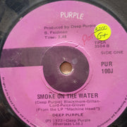 Deep Purple ‎– Smoke On The Water - Vinyl 7" Record - Good+ Quality (G+) - C-Plan Audio