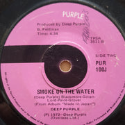 Deep Purple ‎– Smoke On The Water - Vinyl 7" Record - Good+ Quality (G+) - C-Plan Audio