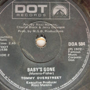 Tommy Overstreet ‎– Heaven Is My Woman's Love - Vinyl 7" Record - Good Quality (G) - C-Plan Audio