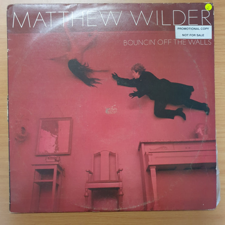 Matthew Wilder ‎– Bouncin' Off The Walls - Vinyl LP Record - Very-Good- Quality (VG-) - C-Plan Audio