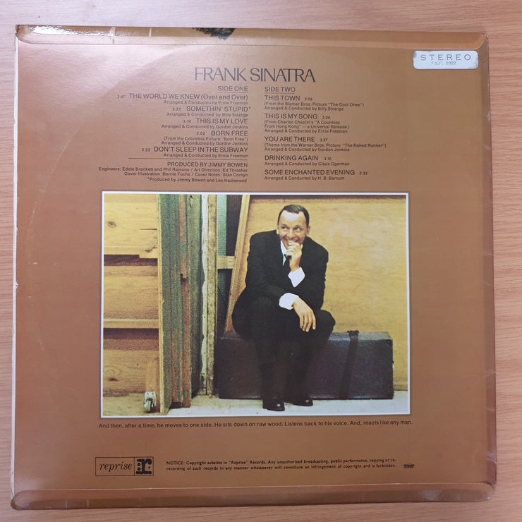 Nancy And Frank Sinatra ‎– Somethin' Stupid - Vinyl LP Record - Very-Good Quality (VG) - C-Plan Audio