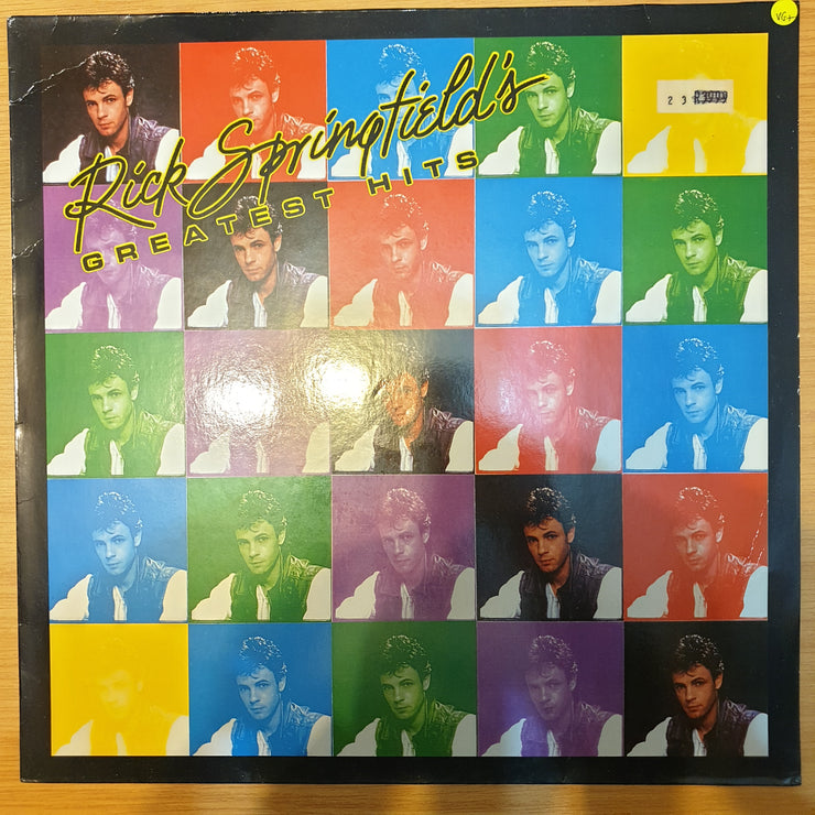 Rick Springfield - Greatest Hits - Vinyl LP Record - Very-Good+ Quality (VG+) - C-Plan Audio