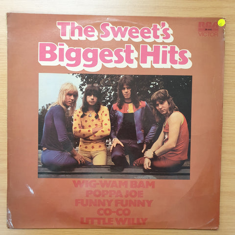 The Sweet ‎– The Sweet's Biggest Hits - Vinyl LP Record - Very-Good Quality (VG)