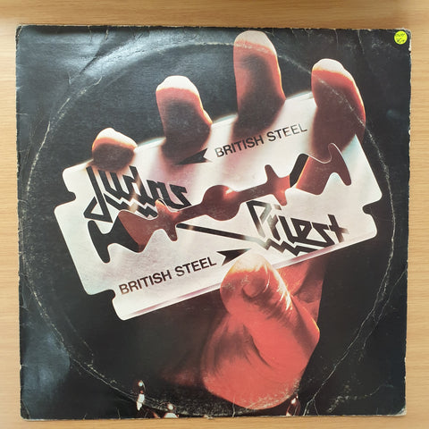 Judas Priest ‎– British Steel - Vinyl LP Record - Very-Good+ Quality (VG+)