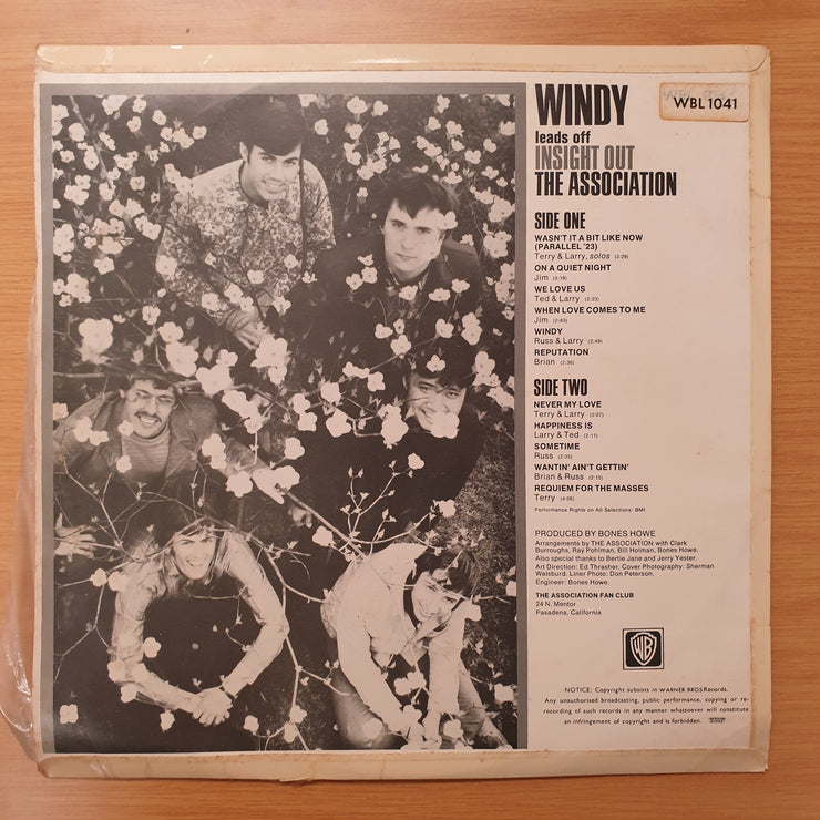 The Association ‎– Insight Out - Vinyl LP Record - Very-Good Quality (VG)