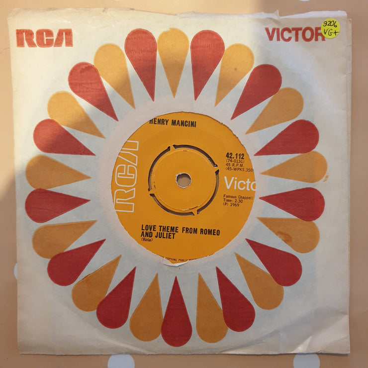 Henry Mancini – Love Theme From Romeo And Juliet / The Windmills Of Your Mind -  Vinyl 7" Record - Very-Good+ Quality (VG+)