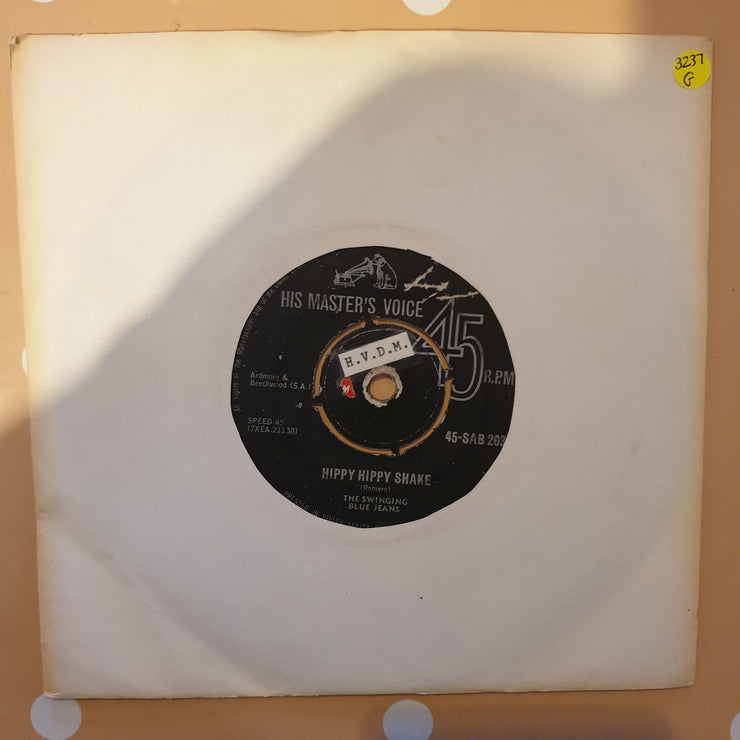 The Swinging Blue Jeans ‎– Hippy Hippy Shake/Now I Must Go - Vinyl 7" Record - Good Quality (G)