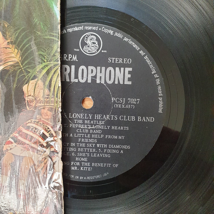 The Beatles ‎– Sgt. Pepper's Lonely Hearts Club Band ‎– Vinyl LP Record - Good+ Quality (G+)